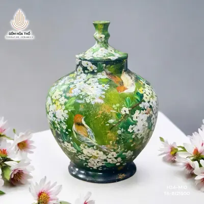 Bình Xanh Lá Cao 32cm