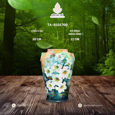 Bình Ly Trắng Thanh Tao H30M12